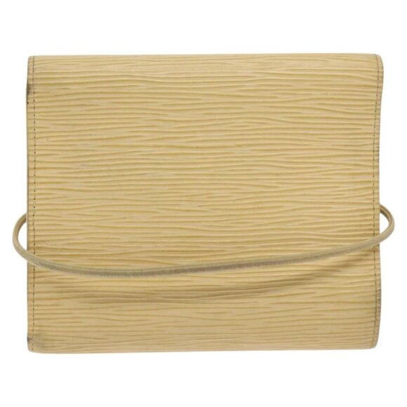 LOUIS VUITTON Epi Porte Monnaie Elastic Wallet Vanilla M6366A LV Auth 130577 - Picture 10 of 16